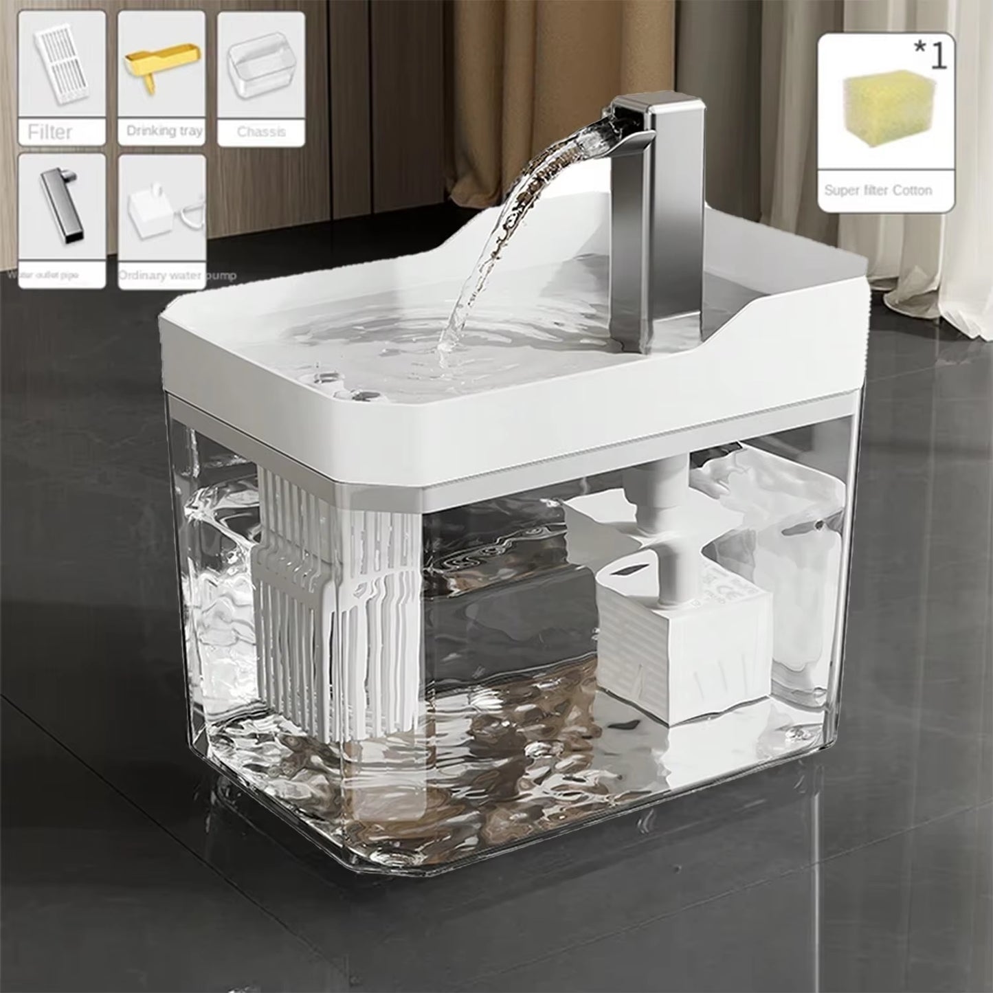 Revolutionary Automatic Cat Water Fountain with USB Pump - Keep Your Pets Hydrated in Style!