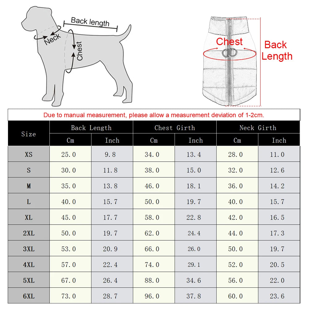 Keep Your Pup Cozy and Stylish with Our Waterproof Winter Dog Coat - Perfect for All Breeds!